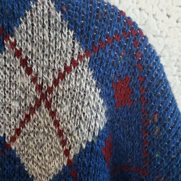 Vintage Gian Alberto Knit Sweater Mens XL 46”x25” Italy Wool Old Money Grandpa - Picture 4 of 10